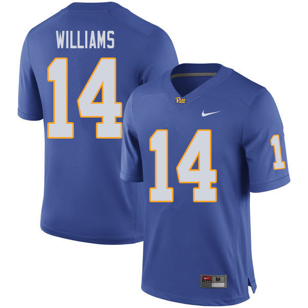 Men #14 Marquis Williams Pittsburgh Panthers College Football Jerseys Sale-Royal